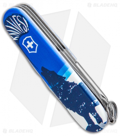 Victorinox Swiss Army Knife Super Tinker Blade HQ Blue Crazy Wolf "Lobo Loco"