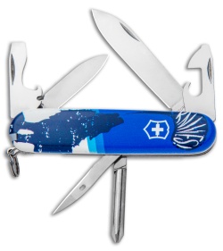 Victorinox Swiss Army Knife Tinker Blade HQ Blue Crazy Wolf "Lobo Loco"