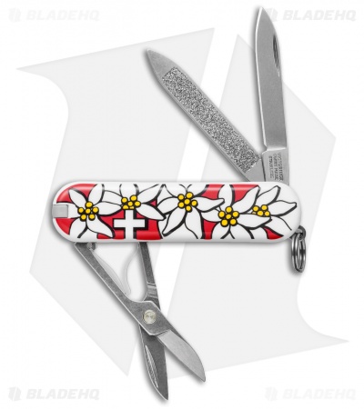 Victorinox Classic Swiss Army Knife Red Edelweiss 54719