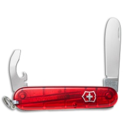 Victorinox "My First Victorinox" Swiss Army Knife Translucent Red 54551