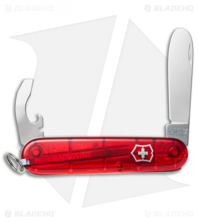 Victorinox "My First Victorinox" Swiss Army Knife Translucent Red 54551