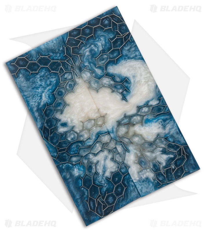 Voodoo Resins "Ice Flower" Kraken Core Handle Scales (5.87" x 2.00" x 0.30")