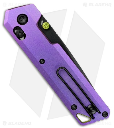 Vosteed Parallel Crossbar Lock Tanto Knife Purple Titanium (3" Black SW 154CM)