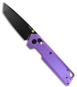 Vosteed Parallel Crossbar Lock Tanto Knife Purple Titanium (3" Black SW 154CM)