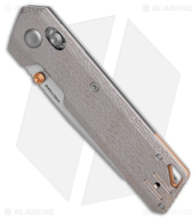 Vosteed Parallel Crossbar Lock Knife Arctic Crackle Titanium (3" Satin S35VN)