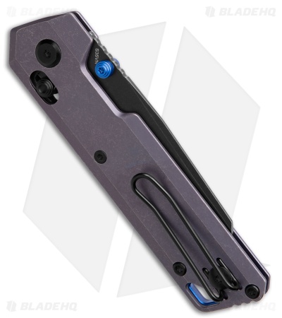 Vosteed Parallel Crossbar Lock Knife Purple Titanium (3" Black SW S35VN)