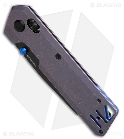 Vosteed Parallel Crossbar Lock Knife Purple Titanium (3" Black SW S35VN)