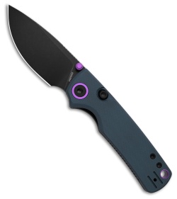 Vosteed Porcupine Button Lock Knife Blue G-10 (3" Black SW)