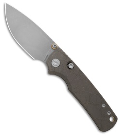 Vosteed Porcupine TiSlim Button Lock Knife Acid Wash Ti + Copper  (3" SW)