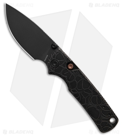 Vosteed Porcupine TiSlim Top Liner Lock Knife Acid Wash Black Ti (3" BSW S90V)