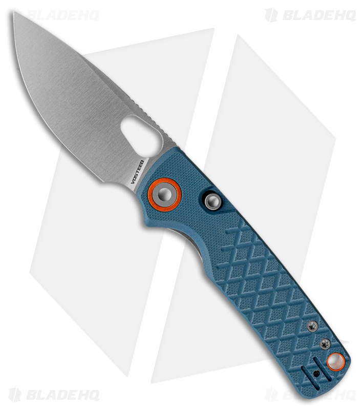 Vosteed Porcupine Top Liner Lock Knife Blue G-10 (3" Satin)