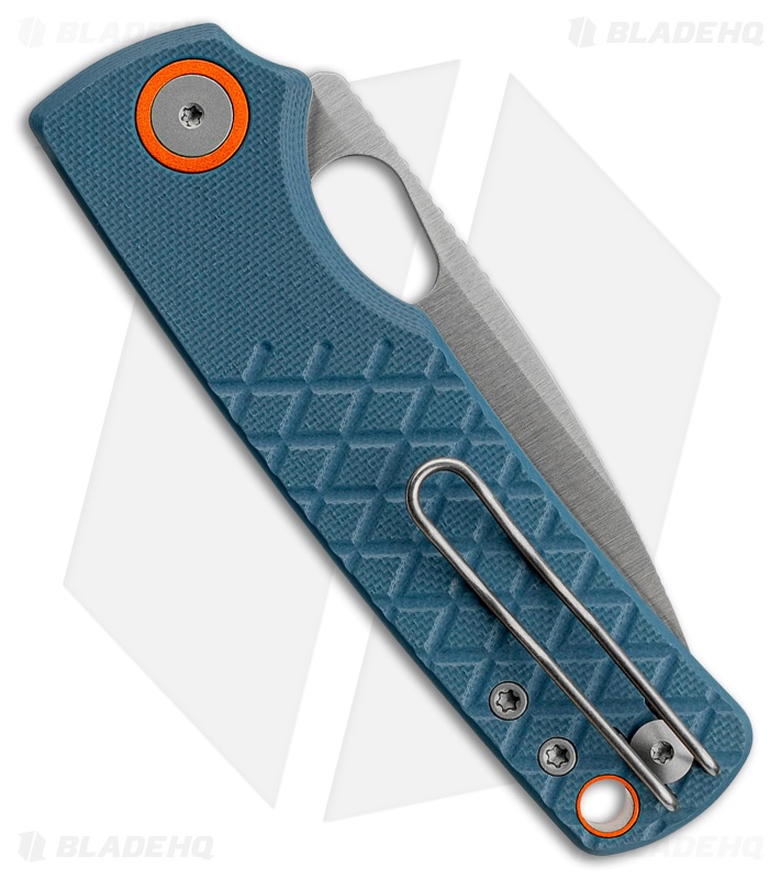 Vosteed Porcupine Top Liner Lock Knife Blue G-10 (3" Satin)