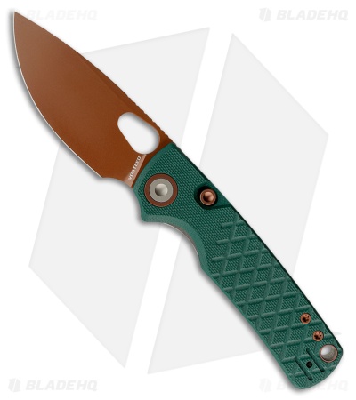 Vosteed Porcupine Top Liner Lock Knife Green G-10 (3" Copper Dune)