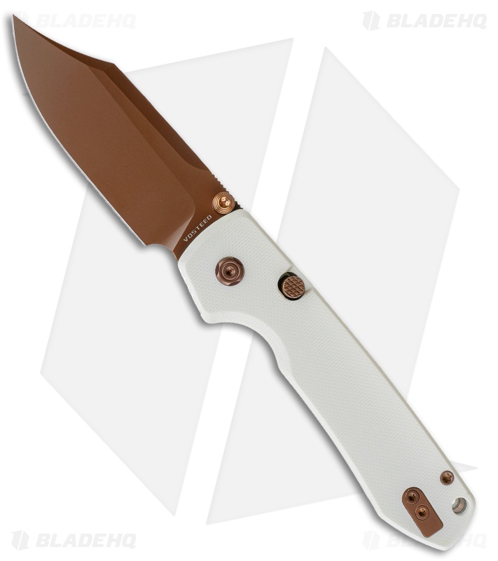 Vosteed Raccoon Knife White G-10 Copper Dune