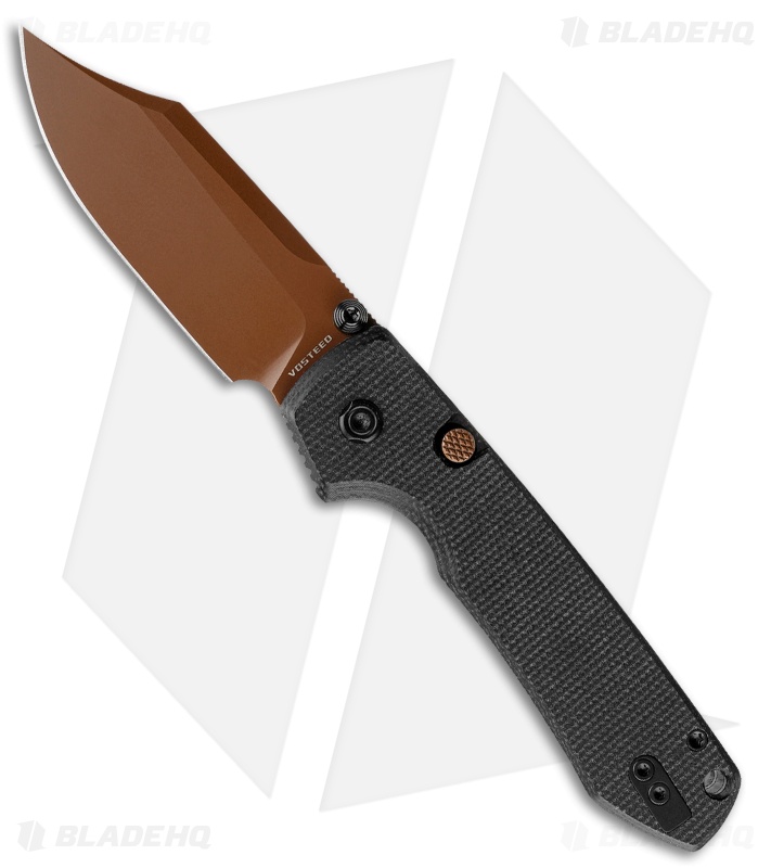 Vosteed Raccoon Knife Black Micarta Copper Dune