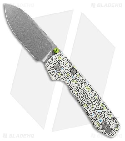 Vosteed Raccoon Top Liner Lock Knife Doodle Monster G-10 (3.25" SW)