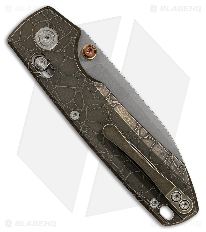Vosteed Raccoon TiSlim Crossbar Lock Knife Acid Wash Copper Ti (3.2" AW/SW)