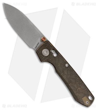 Vosteed Raccoon TiSlim Crossbar Lock Knife Acid Wash Copper Ti (3.2" AW/SW)