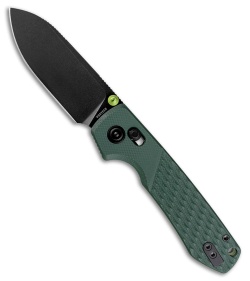Vosteed Raccoon ModSwap Crossbar Lock Knife Green G-10 (3.25" Black Stonewash)