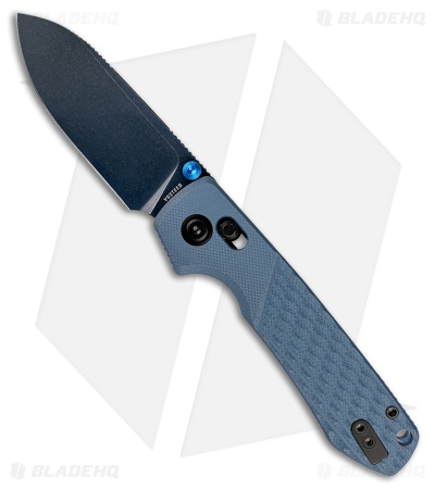 Vosteed Raccoon ModSwap Crossbar Lock Knife Blue G-10 (3.25" Black Stonewash)