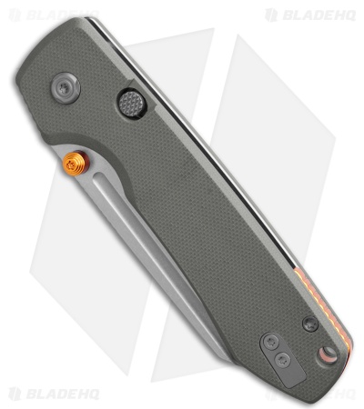 Vosteed Raccoon Sheepsfoot Top Liner Lock Knife Gray G-10 (3.25" Stonewash)