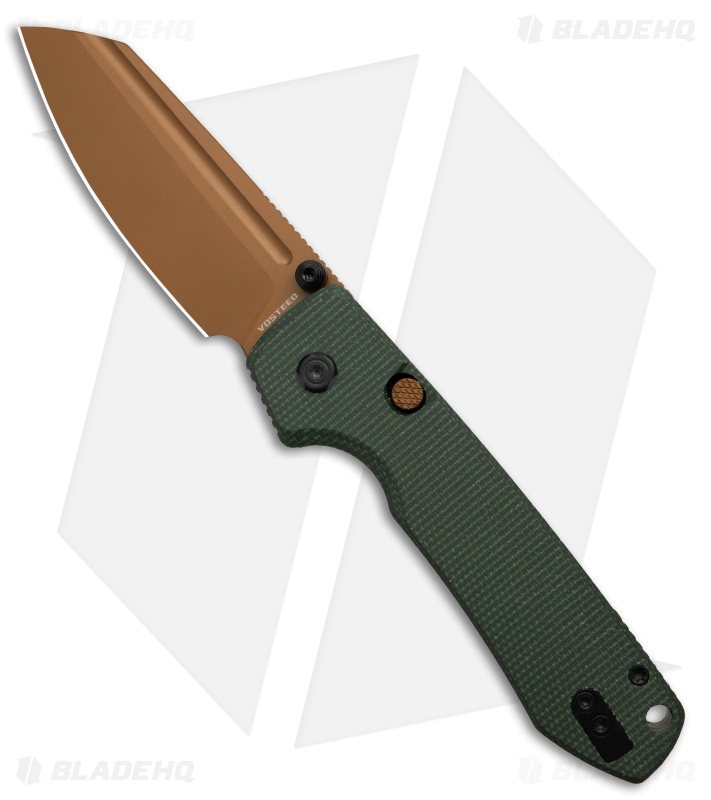洋楽 CUTTHROAT Vosteed Raccoon Sheepsfoot | Green Micarta | Copper Dune
