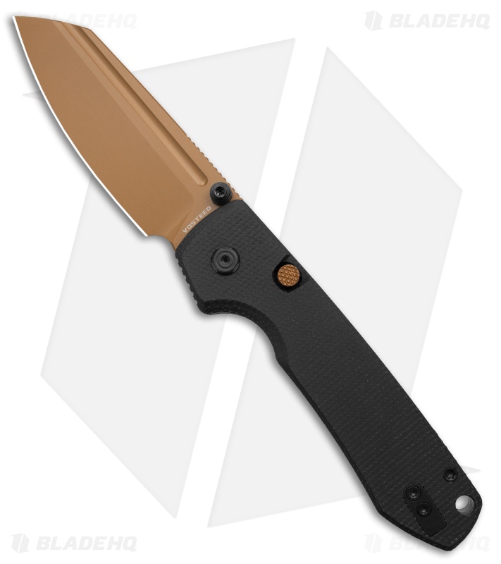 Vosteed Raccoon Sheepsfoot | Black Micarta | Copper Dune