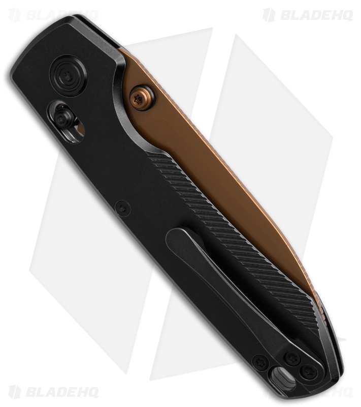 Vosteed Raccoon TiSlim Crossbar Lock Knife Black Titanium (3.2" Copper Dune)