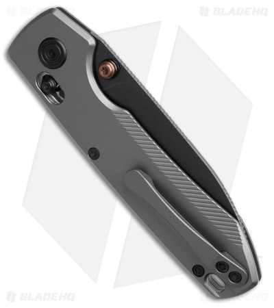 Vosteed Raccoon TiSlim Crossbar Lock Knife Dim Gray Titanium (3.2" Black SW)