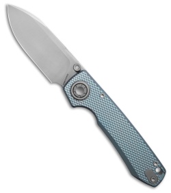 Vosteed Raccoon V Vanchor Lock Knife Blue Diamond Texture Ti (3.2&quot; Satin M390) | 232480