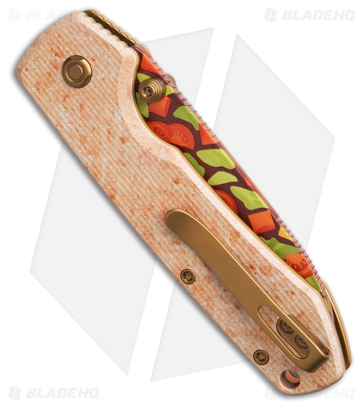 Vosteed Taco Raccoon Top Liner Lock Knife Corn Tortilla G-10 (3.25" Taco) A2935