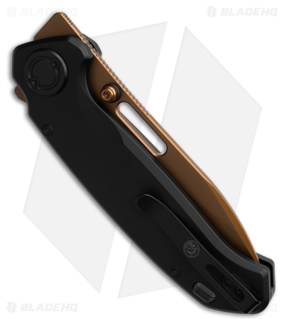 Vosteed Zander Vanchor Lock Knife Black Aluminum (3.4" Copper Dune S35VN)