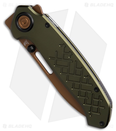 Vosteed Zander Vanchor Lock Knife Olive Green Aluminum (3.4" Copper Dune S35VN)