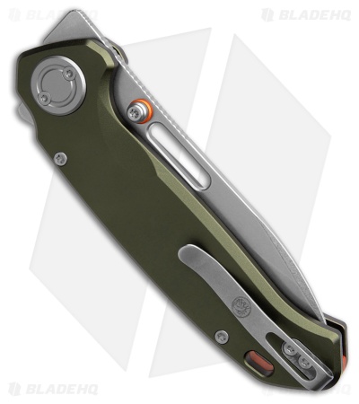 Vosteed Zander Vanchor Lock Knife Olive Green Aluminum (3.4" Stonewash S35VN)