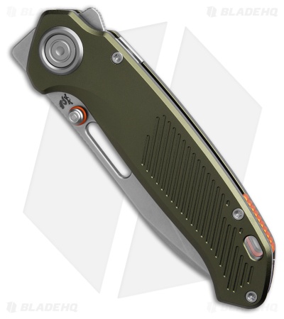 Vosteed Zander Vanchor Lock Knife Olive Green Aluminum (3.4" Stonewash S35VN)