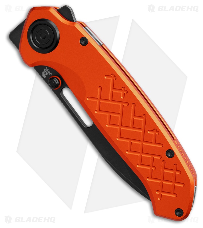 Vosteed Zander Vanchor Lock Knife Orange Aluminum (3.4" Black SW S35VN)