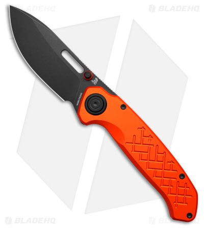 Vosteed Zander Vanchor Lock Knife Orange Aluminum (3.4" Black SW S35VN)