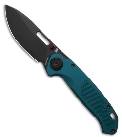 Vosteed Zander Vanchor Lock Knife Steel Blue Aluminum (3.4" Black SW S35VN)