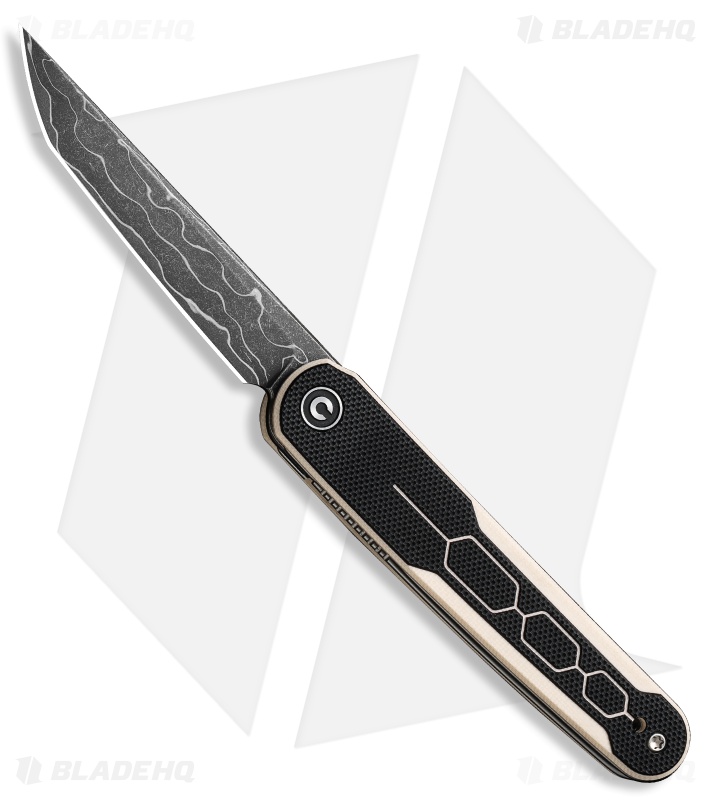 CIVIVI KwaiQ Black/White G-10 Tanto Damascus