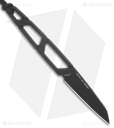 archive damage cutsew サムホール　dark mode SENCUT TEXO Fixed Blade Neck Knife | Black SW 9Cr18MoV