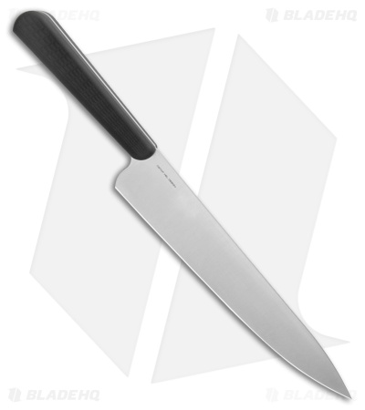 CIVIVI Cibus Fixed Blade Chef Knife Milled Black G-10 (7.9" Satin)