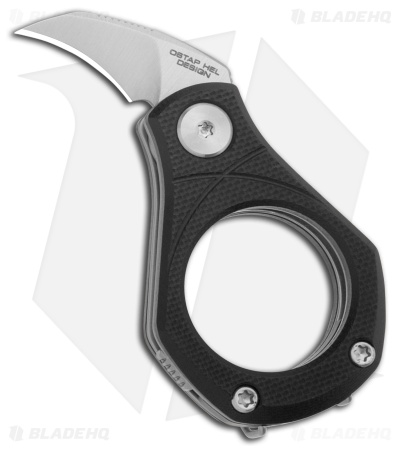 CIVIVI Pyrus Utility Hawkbill Knife Black G-10 (0.65" Satin)