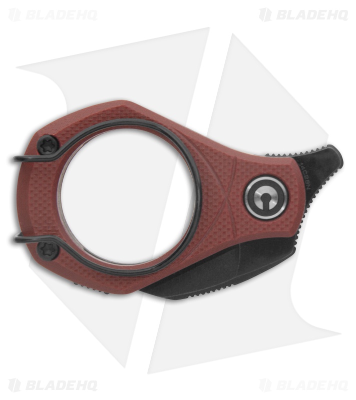 CIVIVI Pyrus Utility Hawkbill Knife Burgundy G-10 (0.65" Black Stonewash)