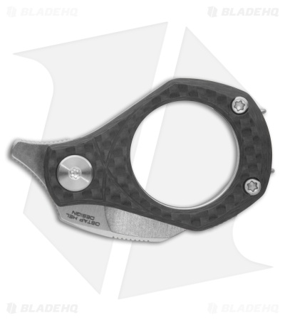 CIVIVI Pyrus Utility Hawkbill Knife Twill Carbon Fiber (0.65" Satin)