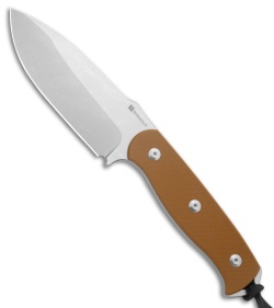 SENCUT Toxodon Fixed Blade Knife Brown G-10 (4.6" Stonewash)