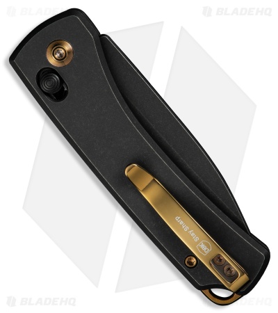 WE Knife Co. Nightblade Crossbar Lock Knife Black Titanium (2.9" Black SW)