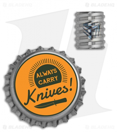 WE Knife Co. Bead Blast Gray Titanium Lanyard Bead
