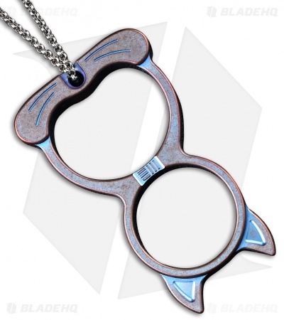 WE Knife Co. Cat Collectible Knuckle Titanium (Blue)