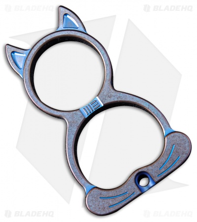 WE Knife Co. Cat Collectible Knuckle Titanium (Blue)