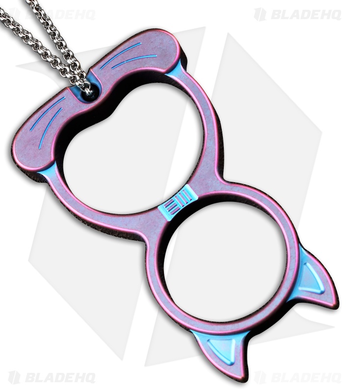 WE Knife Co. Cat Collectible Knuckle Titanium (Purple)